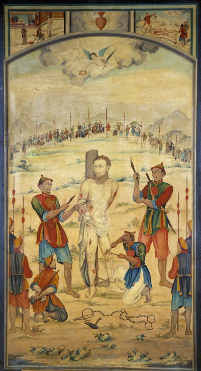 Męczeństwo błogosławionego Marchanda Cochinchina autorstwa Unknown artist