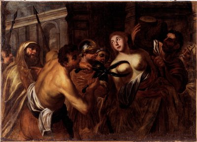 Męczeństwo św. Agaty z Sycylii (olej na płótnie) autorstwa Unknown artist