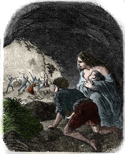 Masakry Vaudois w XVI wieku. autorstwa Unknown artist