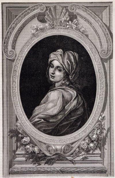 Medalionowy portret papieża Joanny - w „Histoire des Popes” Maurice Lachatre autorstwa Unknown artist