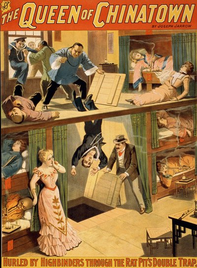 Plakat melodramatyczny „Królowa Chinatown” autorstwa Josepha Jarrow autorstwa Unknown artist
