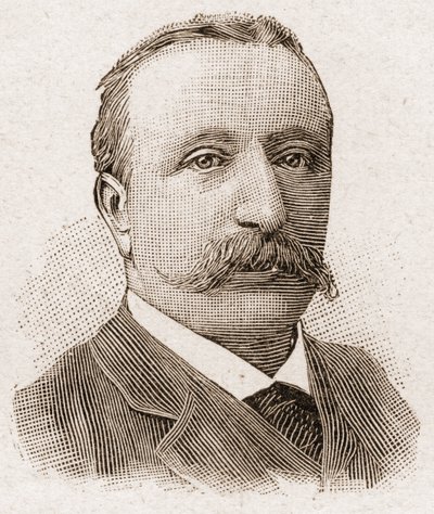 Członkowie Akademii Francuskiej w 1895 r.: portret Alberta Sorela (1843-1906), francuskiego historyka. autorstwa Unknown artist