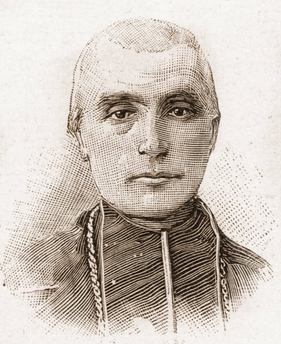 Członkowie Akademii Francuskiej w 1895 r.: portret kardynała Adolphe Perraud (1828-1906), francuskiego eveque i historyka. autorstwa Unknown artist