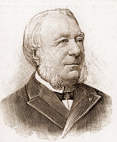 Członkowie Akademii Francuskiej w 1895 r.: portret Marie Louis Antoine Gaston Boissier (1823-1908), francuskiego historyka i filologa. autorstwa Unknown artist