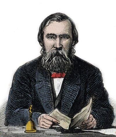 Moritz Lazarus - angielski filozof, psycholog (1824-1903) - autorstwa Unknown artist