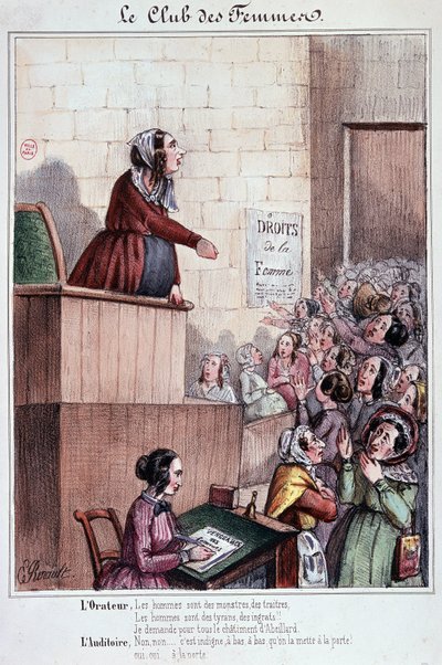 Klub kobiet Mouffetard Street podczas rewolucji 1848 r. autorstwa Unknown artist