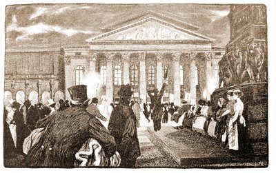 Teatr w Monachium, Hoftheater. 19 wiek. autorstwa Unknown artist