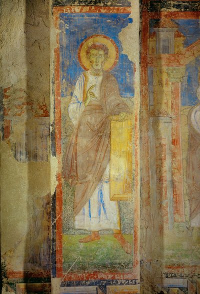 Malowidła ścienne w kościele klasztoru benedyktynów w Lambach, Górna Austria (fresk) autorstwa Unknown artist