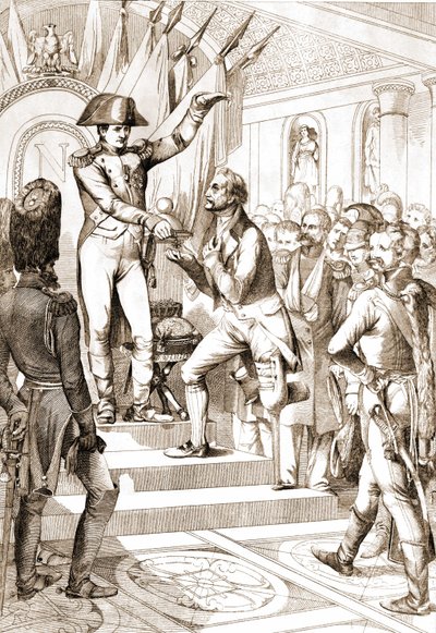 Napoleon rozdał rozkazy Legii Honorowej w 1804 roku. autorstwa Unknown artist