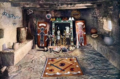 Pokój ołtarzowy społeczności Powamu w domu Hopi, Wielki Kanion, Arizona autorstwa Unknown artist