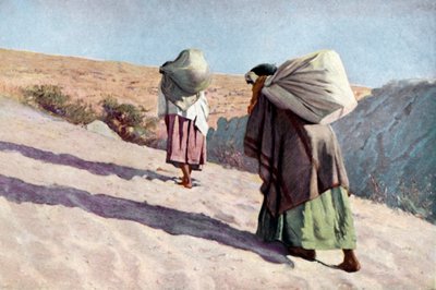 Rdzenne Amerykanki z plemienia Hopi, Arizona autorstwa Unknown artist