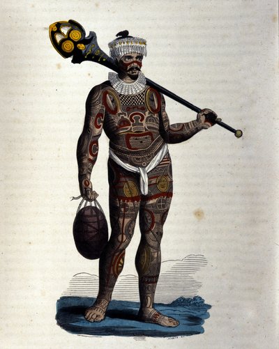 Pochodzi z Nuku-Hiva (wyspa markizów). autorstwa Unknown artist