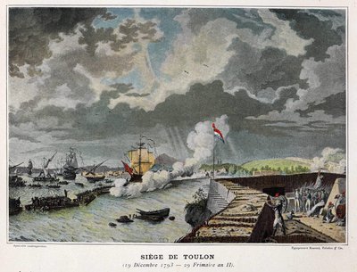 Bitwa morska: Oblężenie Tulonu 19.12.1793 - w „”Bitwy morskie Napoleona”” autorstwa Unknown artist