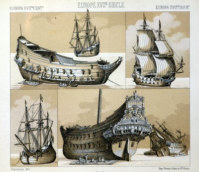 Marynarka wojenna i kupiec w XVII wieku - w „Strój historyczny” Raqueta 1888 autorstwa Unknown artist