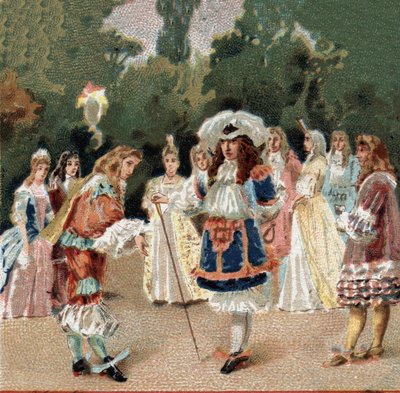 Nicolas Fouquet (1615-1680) otrzymał Ludwika XIV znanego jako Le Roi-Soleil (Król Soleil lub Ludwik Wielki autorstwa Unknown artist