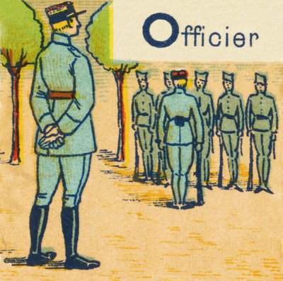 O jako oficer autorstwa Unknown artist