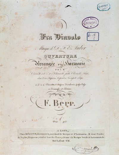 Wernisaż opery komicznej Fra Diavolo, czyli Hotelery Terracine D. F. Aubera autorstwa Unknown artist