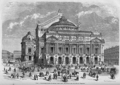 Opera Garnier w 1867 roku. autorstwa Unknown artist
