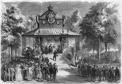 Festiwal w Orleanie: wizyta cesarza Napoleona III (Charles Louis Napoleon Bonaparte, znany jako Louis Napoleon Bonaparte autorstwa Unknown artist