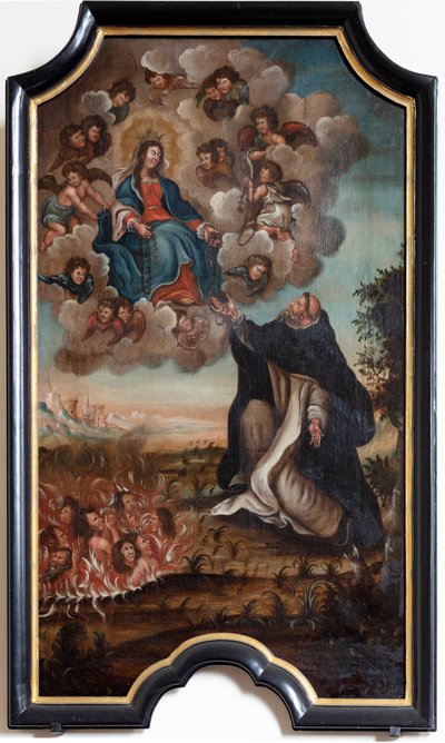 Matka Boża przekazuje różaniec świętemu Dominikowi autorstwa Unknown artist