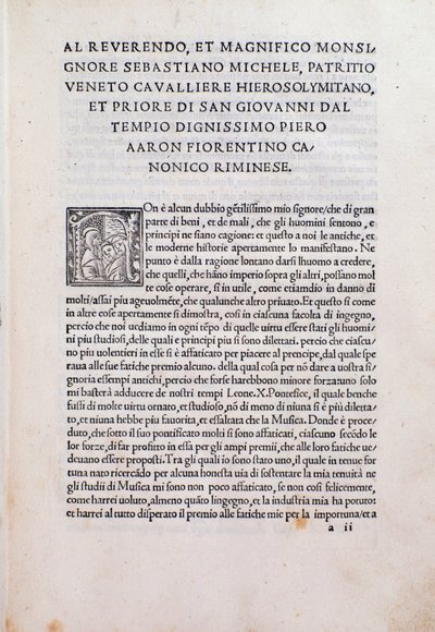 Strona z Thoscanello de la musica „” autorstwa Unknown artist