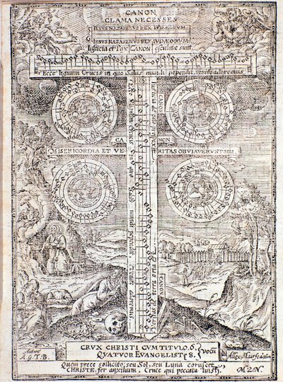 Strona zaczerpnięta z Compendium of Music autorstwa Adama Gumpelzhaimera autorstwa Unknown artist