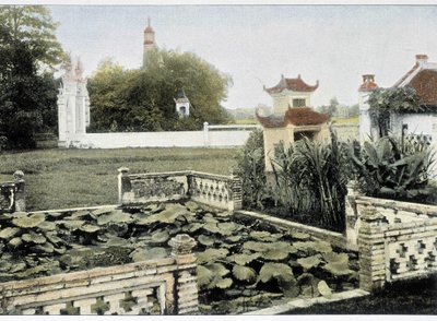 Pagoda Pędzla w Hanoi - w „Dookoła świata”, koniec XIX wieku. autorstwa Unknown artist