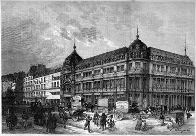 Paryż 1872: nowe sklepy, „Au bon marché””. autorstwa Unknown artist