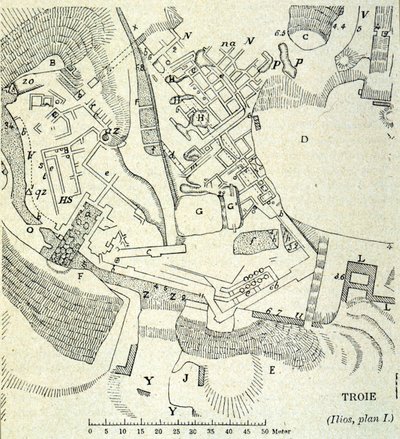 Plan Troi: Wykopaliska Heinricha Schliemanna autorstwa Unknown artist
