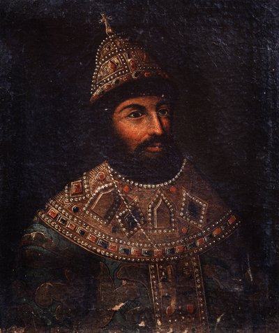 Portret cara Rosji Aleksisa I Michajłowicza (1629-1676) (Portret cara Rosji Aleksego I Michajłowicza). Anonimowe malowanie. Olej na płótnie, 54 x 45,5 cm, II poł. XVII w. Państwowe Centralne Muzeum Artylerii w Sankt Petersburgu. autorstwa Unknown artist