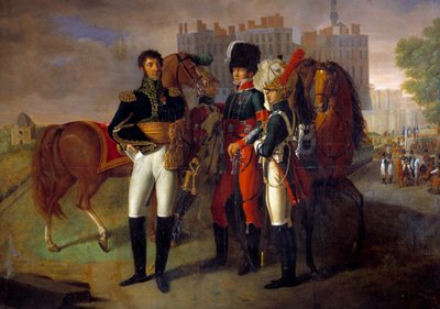 Pełnowymiarowy portret La Ronciere, dowódcy szkoły kawalerii malarstwa Saint Germain Anonymous. 1812. Paryż, Muzeum Wojska autorstwa Unknown artist
