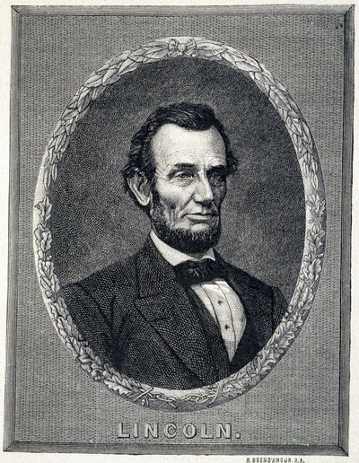 Portret Abrahama Lincolna (1809¿1865), prezydenta Stanów Zjednoczonych Ameryki autorstwa Unknown artist