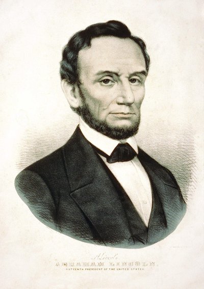 Portret Abrahama Lincolna. amerykański mąż stanu (1809-1865). autorstwa Unknown artist