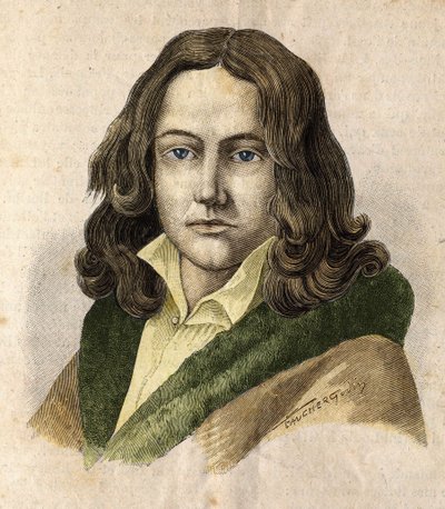 Portret Adelberta de Chamisso (1781 - 1838) - w „Les Contemporains””, b.d. koniec XIX wieku. autorstwa Unknown artist