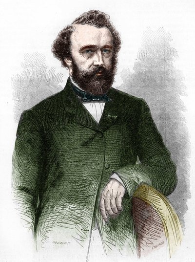 Portret Adolphe (Adolph) Sax, wynalazcy saksofonu (1814-1894). autorstwa Unknown artist