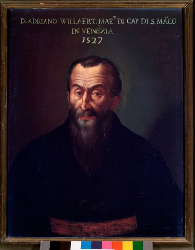 Portret Adriana Willaerta, kompozytora flamandzkiego (malarstwo autorstwa Unknown artist