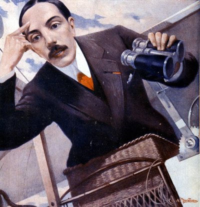 Portret Alberto Santosa - Dumonta (1873 - 1932), brazylijskiego aeronautyka autorstwa Damiana. autorstwa Unknown artist