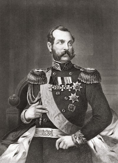 Portret Aleksandra II Nikołajewicza (1818 - 1881), cesarza Rosji. autorstwa Unknown artist