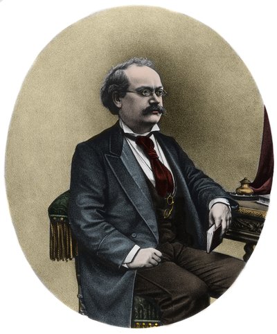 Portret Alexandre Charlesa Lecocqa (1832-1918), francuskiego kompozytora - Portret Alexandre Charlesa Lecocqa (1832-1918), francuskiego kompozytora autorstwa Unknown artist