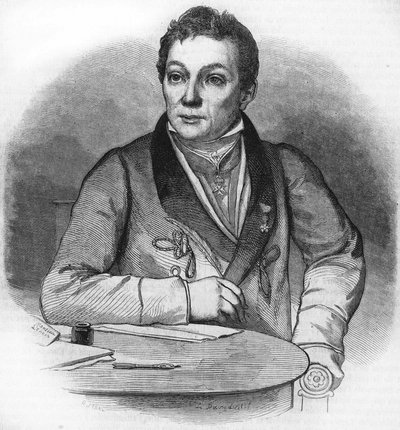 Portret Aleksandra Lenoira. Archeolog francuski (1761-1839). autorstwa Unknown artist