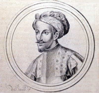 Portret Amedeusza V z Sabaudii powiedział Wielki (1249 - 1324) (Amedeo VI di Savoia detto il Grande) w „„Historii genealogicznej królewskiego domu Sabaudii” Samuela Guichenou, Lyon 1660. autorstwa Unknown artist