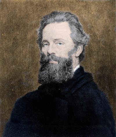 Portret amerykańskiego poety i powieściopisarza Hermana Melville