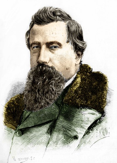 Portret Amilcare Ponchielli (1834 - 1886) włoskiego kompozytora. autorstwa Unknown artist