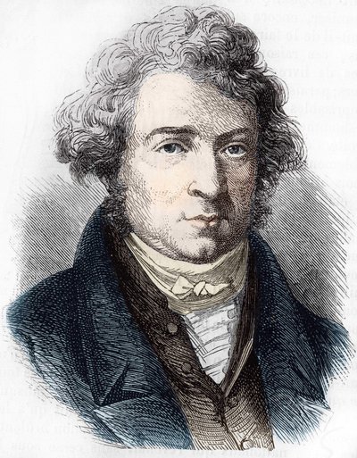 Portret André Marie Ampère (1775 - 1836) francuskiego fizyka. autorstwa Unknown artist
