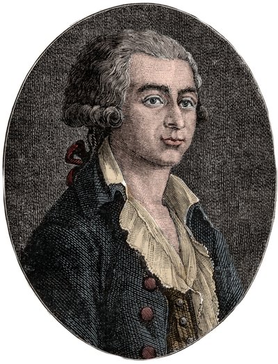 Portret Antoine Joseph Gorsas (1752-1793) Francuski dziennikarz i polityk - Antoine-Joseph Gorsas autorstwa Unknown artist