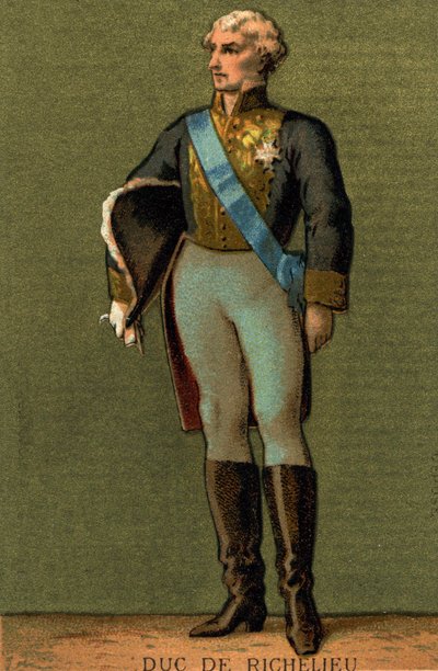 Portret Armanda du PLESSIS, księcia RICHELIEU (1766-1822) autorstwa Unknown artist