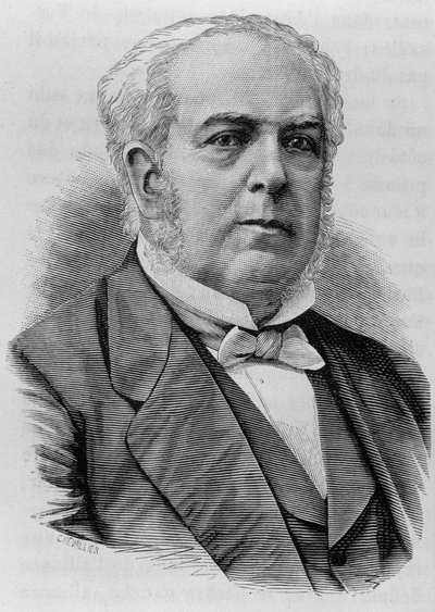 Portret Augusta Kazimierza-Périera (1811 - 1876). Rycina z końca XIX wieku w „Histoire de France” H. Martina. autorstwa Unknown artist