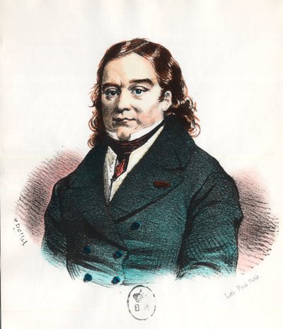 Portret barona Larreya (1766 - 1842), francuskiego chirurga wojskowego i wynalazcy karetki pogotowia. Rycina XIX wieku. Prywatna kolekcja. autorstwa Unknown artist