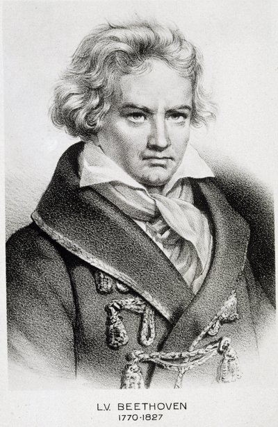 Portret Beethovena (1770 - 1827). autorstwa Unknown artist