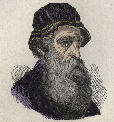 Portret Benvenuto Celliniego, włoskiego renesansowego rzeźbiarza, złotnika, rzeźbiarza i autora 1500-1571 autorstwa Unknown artist